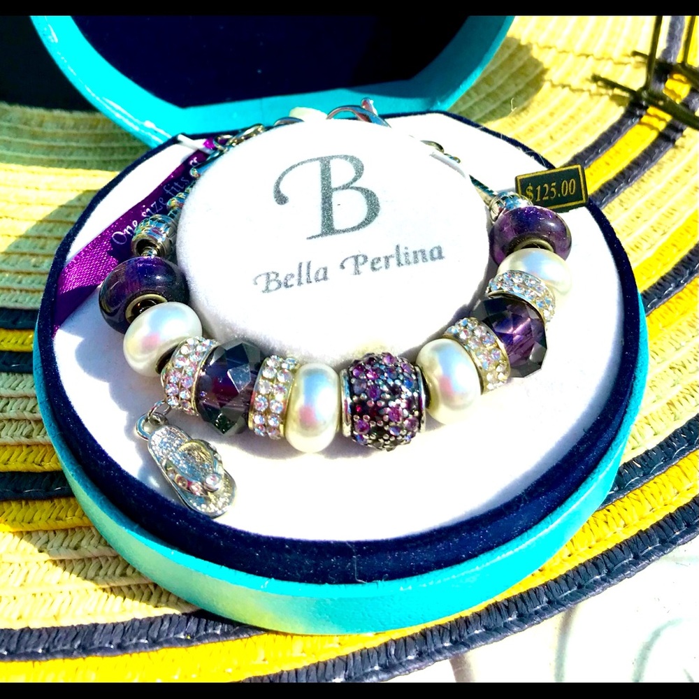 NWT-Bella Perlina Crystal and Pearl Bracelet